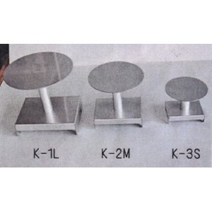 画像1: ステンレス製小品テーブル(丸形)