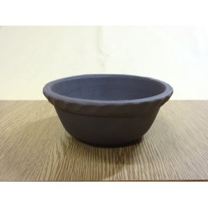 画像1: サツキ鉢(ナワブチ)/ウ泥/4号