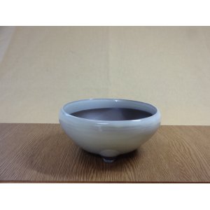画像1: クリーム鉄鉢/5号