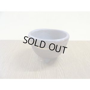 画像3: 丸三ッ足鉢/3号/焼〆