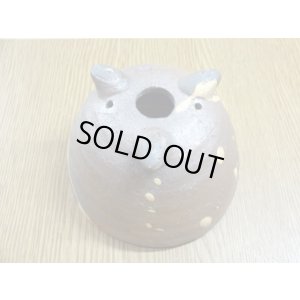 画像5: 丸三ッ足鉢/3号/焼〆