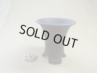 岩石ウチョウラン鉢 4号(鉢底サナ付き)