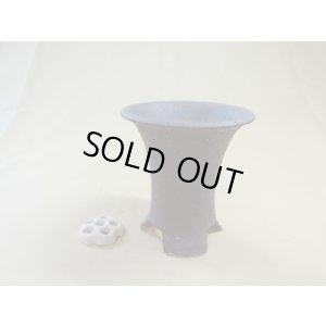 画像1: 岩石ウチョウラン鉢 4号(鉢底サナ付き)