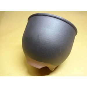 画像3: 伝市鉢 コウロ型黒化粧4号