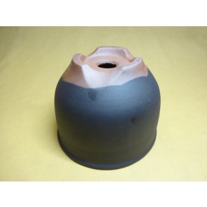 画像5: 伝市鉢 コウロ型黒化粧5号
