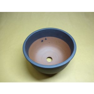 画像4: 伝市鉢 コウロ型黒化粧5号