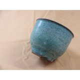 伝市鉢 コウロ型青銅マット3.5号(外側足元フル釉薬)