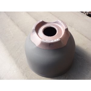 画像3: 伝市鉢 コウロ型黒化粧6号