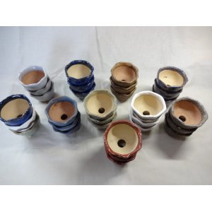 画像2: 信楽焼 特選山草鉢(小 30入)