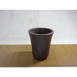 画像1: 伝市鉢 のぼり窯シャジン鉢4号(19)