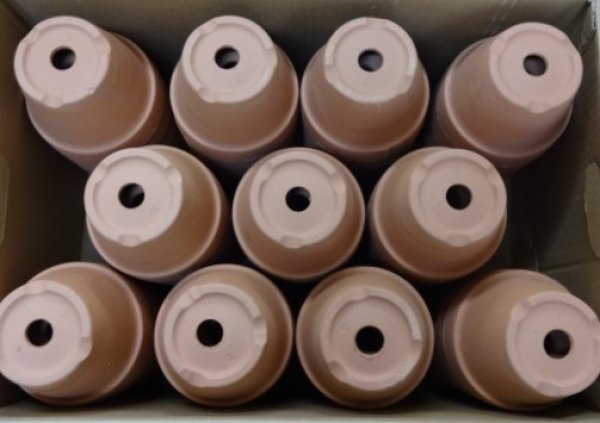 画像2: 素焼き鉢(深/4号/66入り) (2)