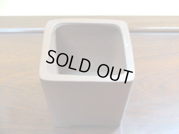 画像2: 2.5号 正角切立撫角・朱泥(柴勝) (2)