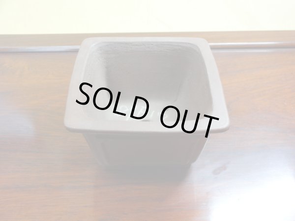 画像2: 3.5号 正角額入・朱泥(柴勝) (2)