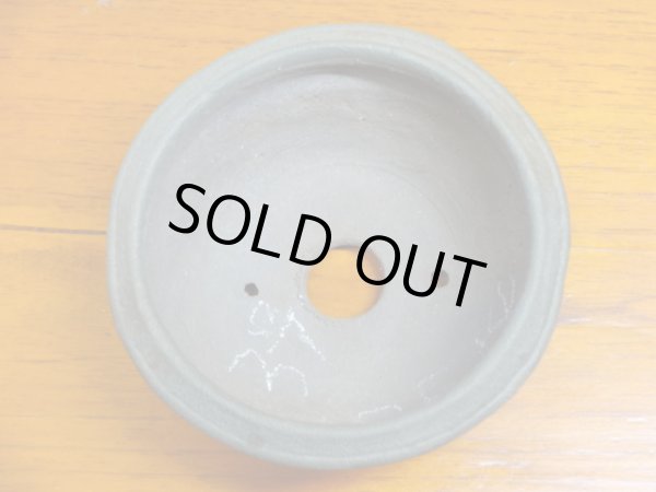 画像2: 常滑盆栽鉢 小松泉作 手造中深 3号 (2)