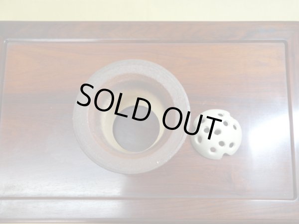 画像2: 岩石オモト鉢 5号(鉢底サナ付き) (2)