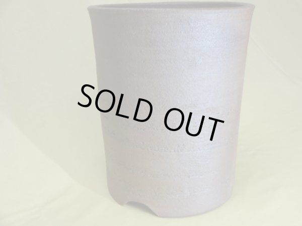 画像2: 伝市鉢 登り窯 筒鉢 6号  (2)