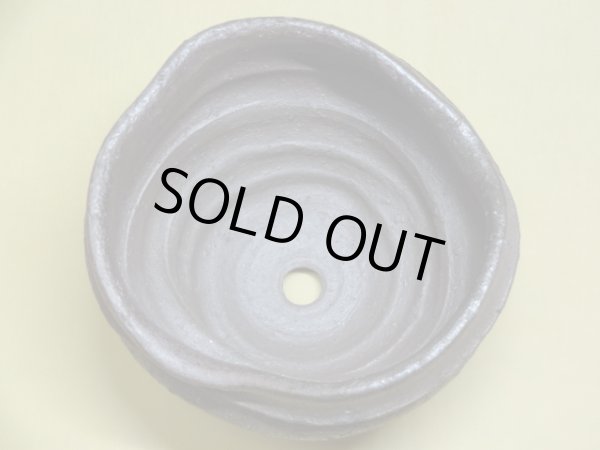 画像2: 松下凡才 焼〆手捻り鉢 5号 (2)