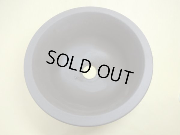 画像2: 丸サツキ鉢/ウ泥/9号 (2)