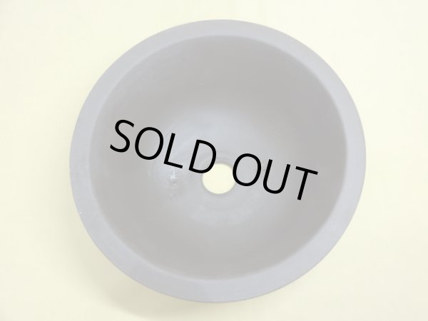 画像2: 丸サツキ鉢/ウ泥/7号 (2)