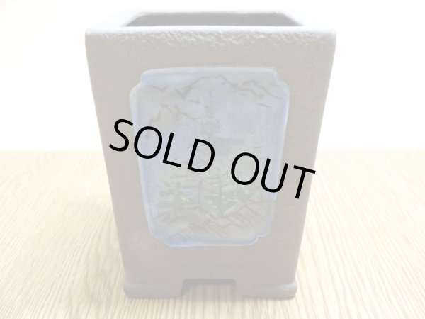 画像2: 2.5号/角ラン鉢/陶翠(4) (2)