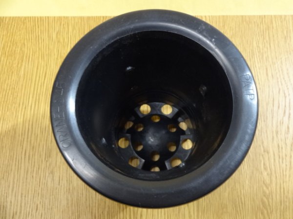 画像2: オモト用プラスチックポット45(黒) (2)