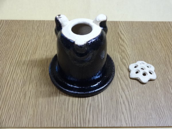 画像3: 楽風観音竹鉢 3号(鉢底サナ付き) (3)