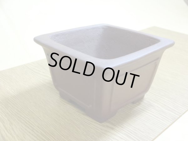 画像2: 3.5号正角額入・朱泥(柴勝) (2)