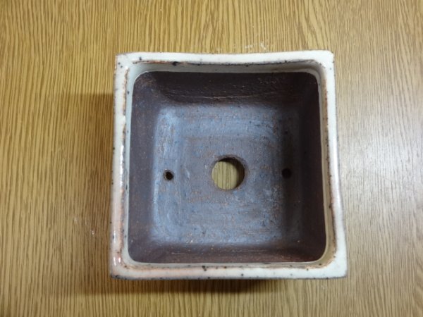 画像2: 正角鉢/3号/粉引 (2)