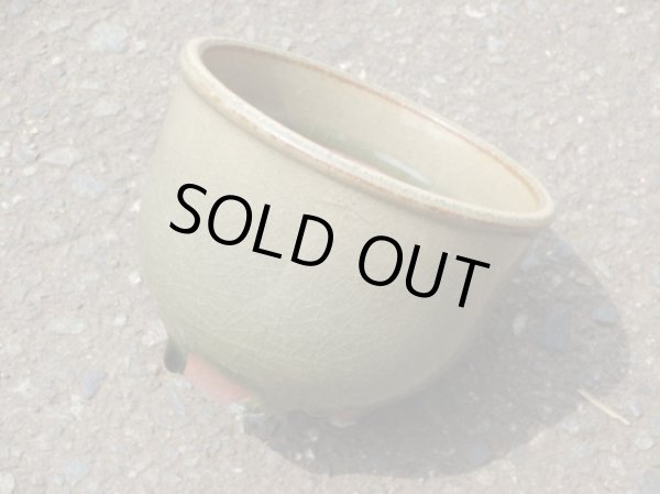 画像3: 伝市鉢 コウロ型天然土灰釉3.5号(2) (3)