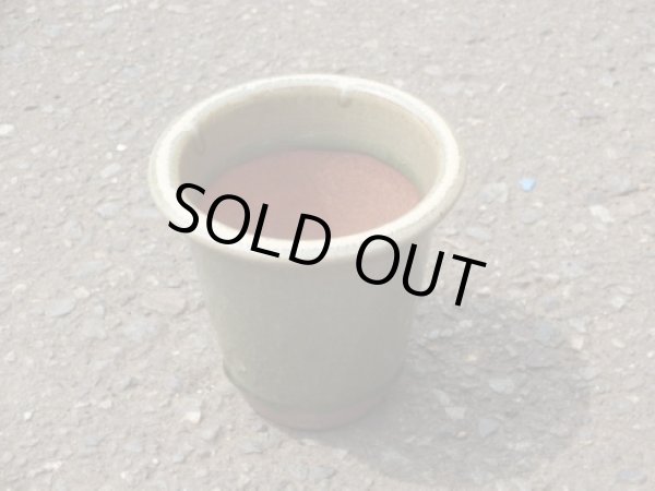 画像4: 伝市鉢 型ラン鉢天然土灰釉3号(5) (4)