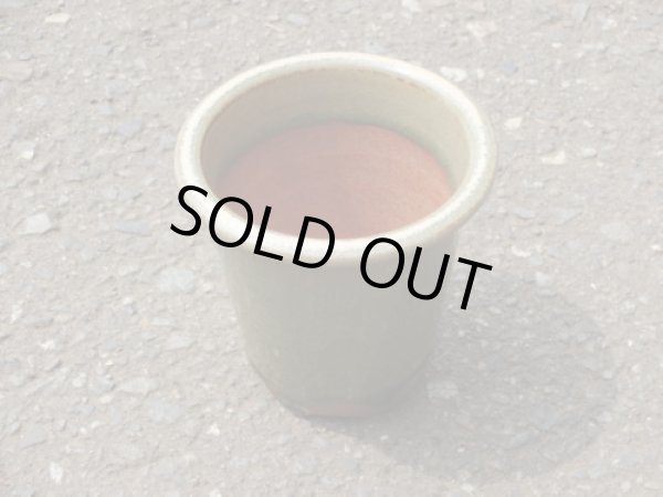 画像4: 伝市鉢 型ラン鉢天然土灰釉3号(4) (4)