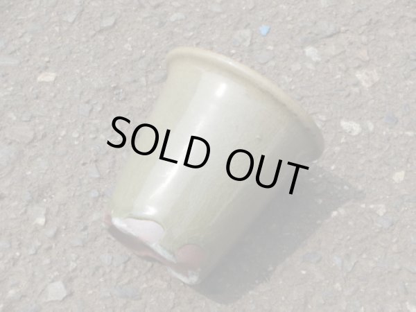 画像3: 伝市鉢 型ラン鉢天然土灰釉3号(2) (3)