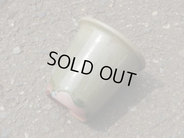 画像2: 伝市鉢 型ラン鉢天然土灰釉3号(4) (2)