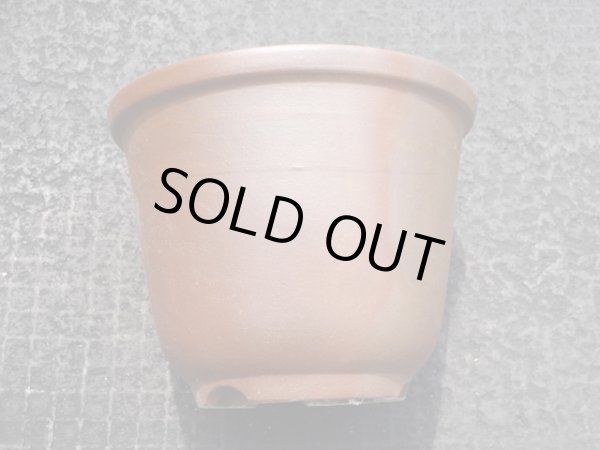 画像2: 伝市鉢 のぼり窯丸型5号(6) (2)