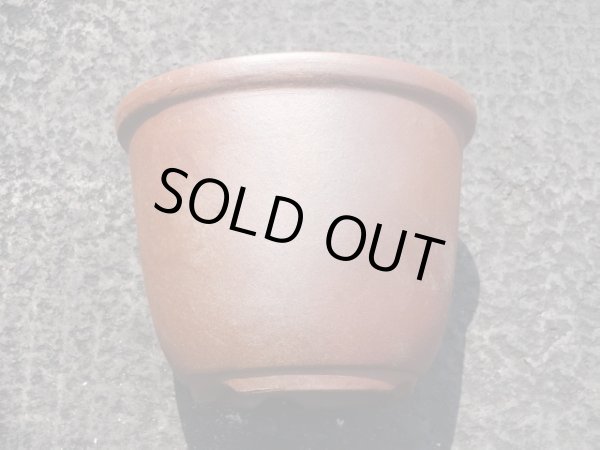 画像2: 伝市鉢 のぼり窯丸型4号(8) (2)