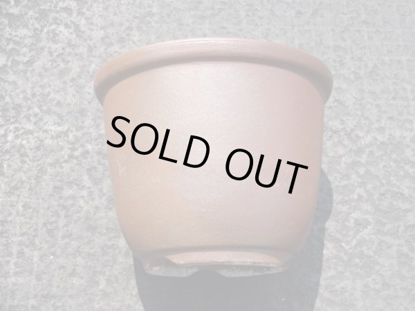 画像2: 伝市鉢 のぼり窯丸型4号(6) (2)