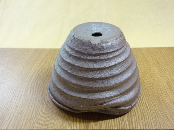 画像4: 松下凡才 焼〆手捻り鉢 5号(f) (4)