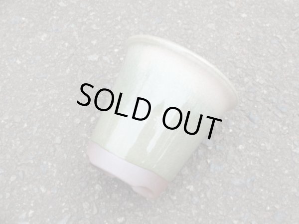 画像3: 伝市鉢 型ラン鉢天然土灰釉3.5号(2) (3)