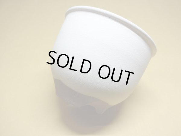 画像2: 伝市鉢 コウロ型白化粧3.5号 (2)