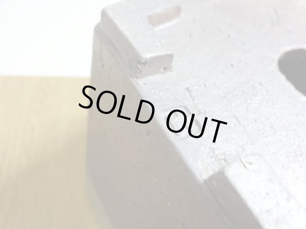 画像4: 五角鉢/4号/焼〆 (4)