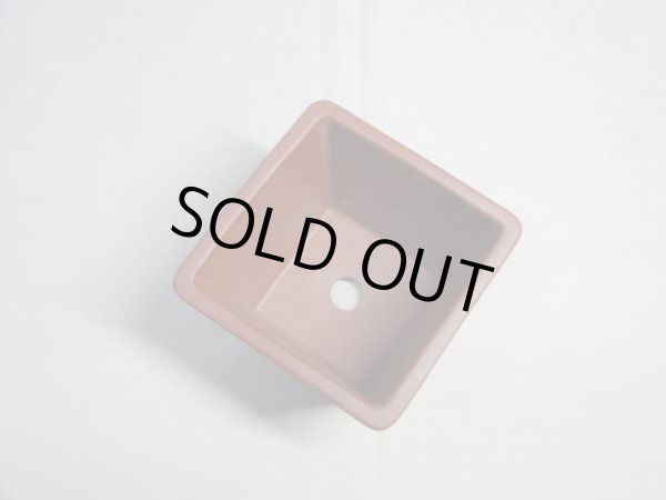 画像2: 3.5号/正角切立ケンガイ/朱泥/文山  (2)