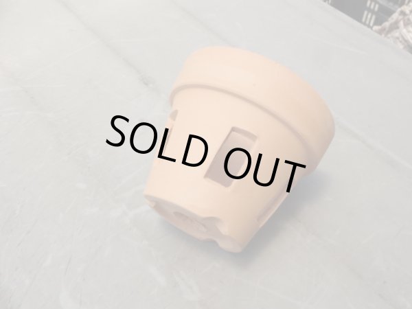 画像2: 胴抜き素焼き鉢 4号 (2)