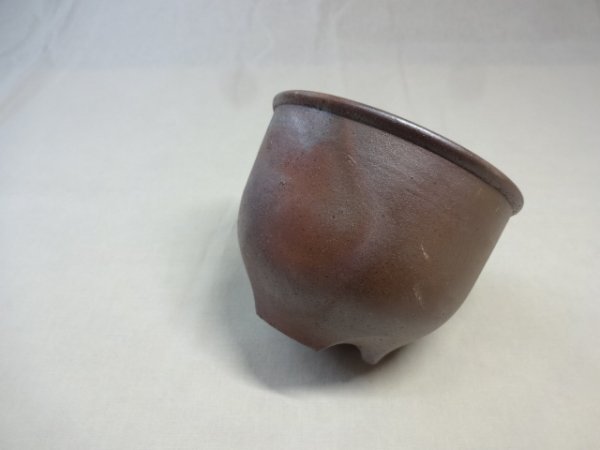 画像2:  伝市鉢 のぼり窯コウロ型3.5号(1) (2)