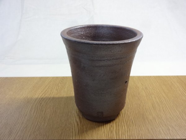 画像1: 伝市鉢 のぼり窯シャジン鉢4号(23) (1)