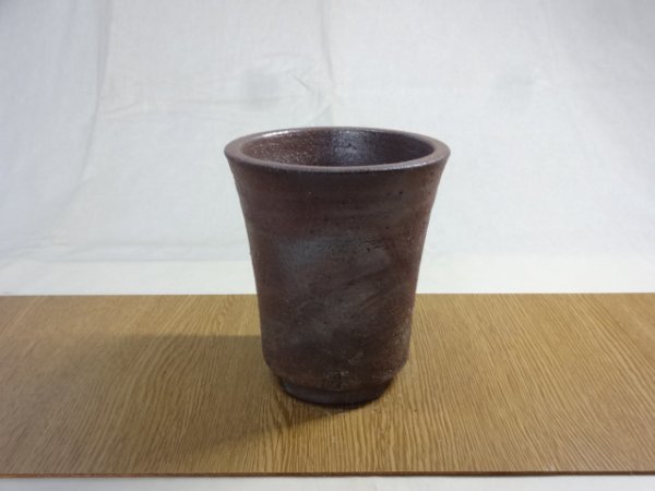 画像1: 伝市鉢 のぼり窯シャジン鉢4号(18) (1)