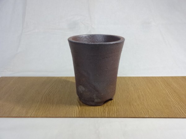 画像1: 伝市鉢 のぼり窯シャジン鉢4号(17) (1)