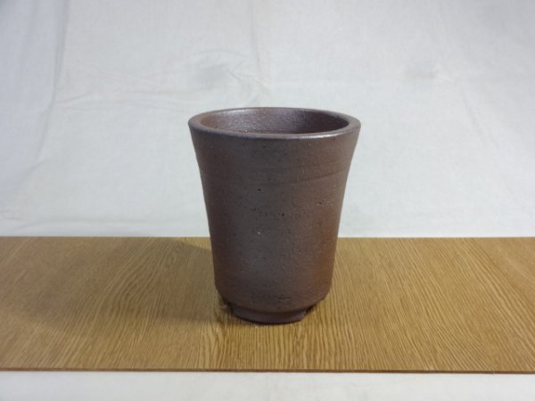 画像2: 伝市鉢 のぼり窯シャジン鉢4号(17) (2)