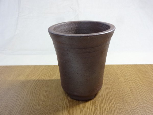画像2: 伝市鉢 のぼり窯シャジン鉢4号(23) (2)