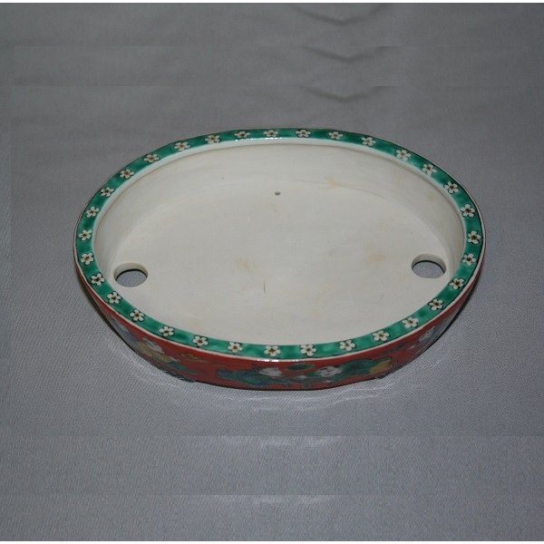 画像3: 九谷焼(瑛生)唐子文様6号楕円鉢 (3)